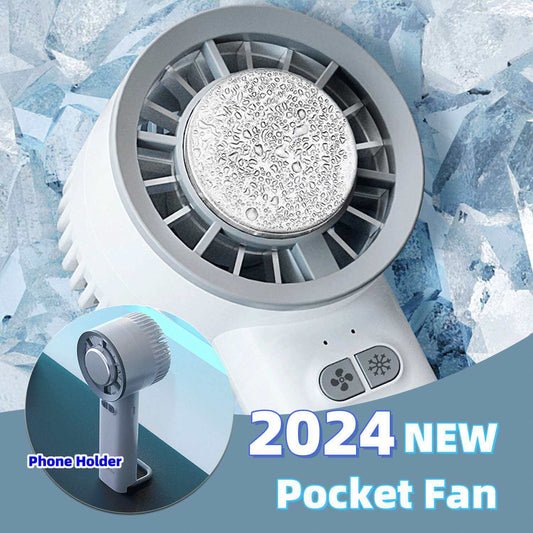 2024 Sommer Gadget Handheld Turbo Jet Fan Mini Tragbarer Eiskaltventilator Generation Bürstenloser Motor Wind Hochgeschwindigkeits-Kanalventilatoren Heftiges Gebläse