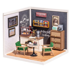 Robotime Rolife Super Creator Daily Plastic DIY Miniature House Cafe Energy Supply Store Building Block Sets Version anglaise