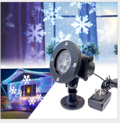 Christmas Projector Lights LED Laser Film Moving Outdoor Landscape Colorful Lamp