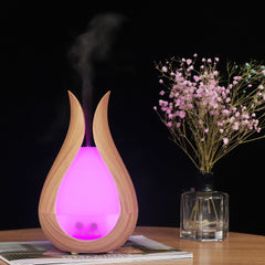 Petit diffuseur d'huiles essentielles et d'arômes creux en grain de bois