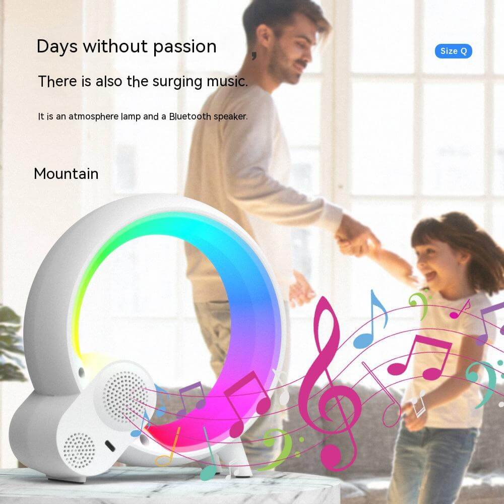 Creative Q Light analogique lever du soleil affichage numérique réveil Bluetooth Audio réveil Intelligent Q lumière d'ambiance colorée