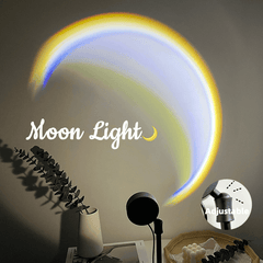 INS USB Lune Lampe LED Arc-En-Néon Nuit Coucher de Soleil Projecteur Photographie Mur Éclairage D'ambiance Pour Chambre Décor À La Maison