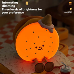 Silicone Ambience Light Bedroom Sleep Soft Light Eye-protection Lamp