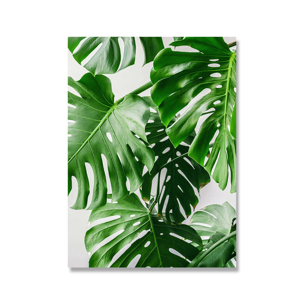 Peinture sur toile de plantes vertes, décoration d'intérieur