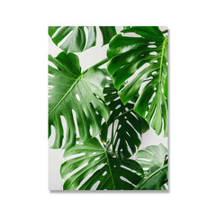 Peinture sur toile de plantes vertes, décoration d'intérieur