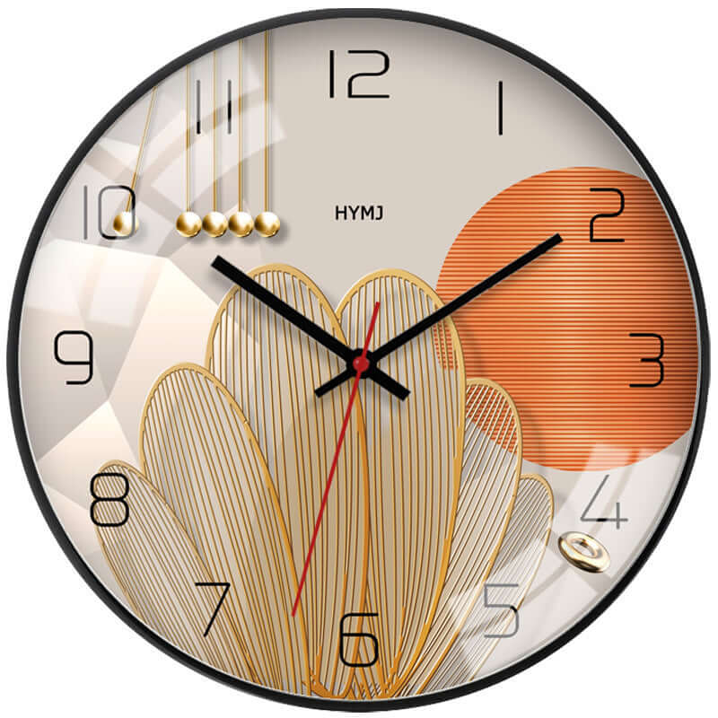 Simple Living Room Wall Clock Creative Mute Household Decorative Quartz Clock