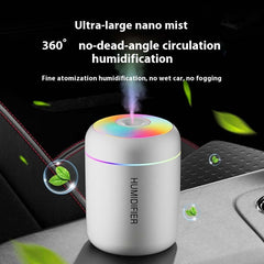 Household Car Heavy Fog Mute Small Seven-color Ambience Light Desktop Mini Humidifier Device