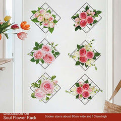 Panier suspendu de plantes vertes, papier peint de maison, peinture décorative