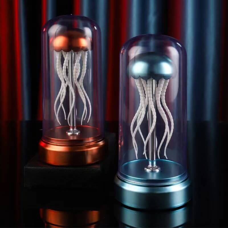 Mechanical Jellyfish Music Box Singing Ornaments Luminous Ambience Light