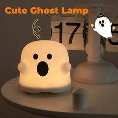 Silicone LED Touch Night Light - Bedside Lamp for Kids, Decor, Gifts & Halloween