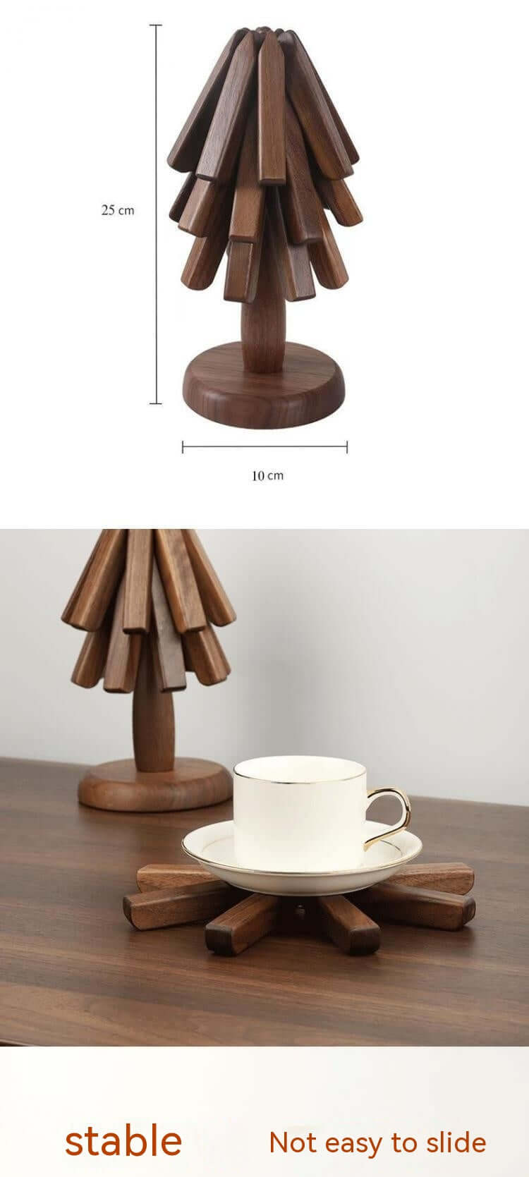 Black Walnut Solid Wood Table Decoration A Tree Anti-scald Thermal Pad