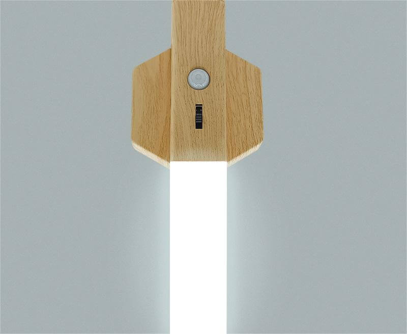 Smart Home Holz kleine Nachtlampe Lampe LED Induktion