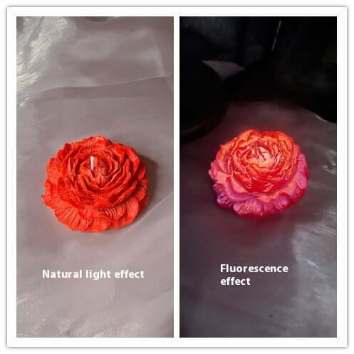 Peony Flower Luminous Fluorescence Low Temperature Candles