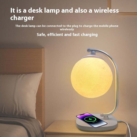 Led Smart Atmosphere Table Wireless Charging Eye Protection Bedside Lamp