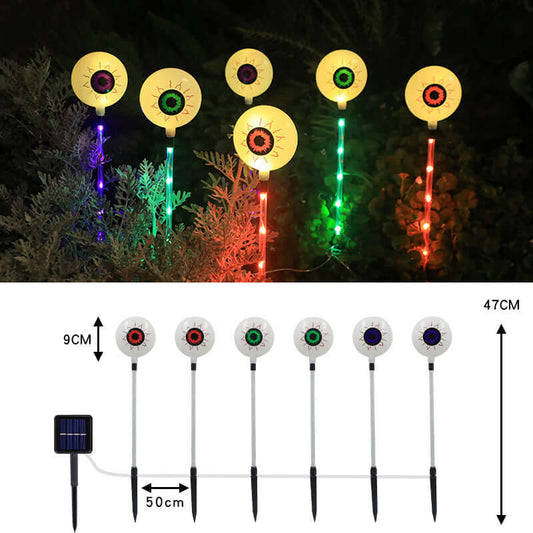 LED Solar Halloween Eyeball Ground Courtyard Decorative Lamp