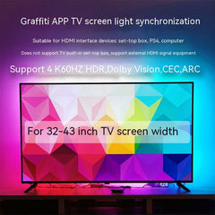 TV Sync Ambiance Light Streamer Graffiti coloré APP TV