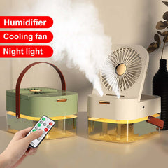 Humidificateur ventilateur de pulvérisation ventilateur Portable refroidisseur d'air humidificateur d'air ventilateur de brume USB ventilateur de bureau avec veilleuse pour appareil ménager d'été