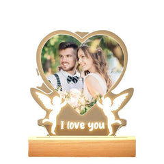 Valentinstag Nachtlicht Acryl Farbdruck Foto personalisierte Ornament