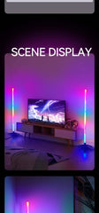 LED Corner Ambience Light Split Floor Bedroom Decoration RGB Remote Control Floor Lamp