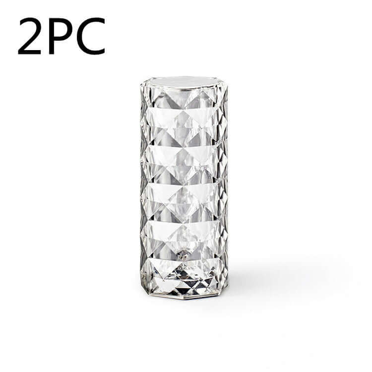 Nordic Kristall Lampe USB Tisch Lampen Schlafzimmer Touch Dimmen Atmosphäre Diamant Nachtlicht Rose Projektor Lampe Dekor