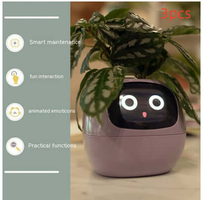 Smart Planter Endloser Spaß Über 49 ausdrucksstarke Ausdrücke 7 intelligente Sensoren und KI-Chips machen das Pflanzenaufziehen einfach und unterhaltsam