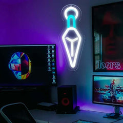 1 stilvolle Neon-LED-Wandlampe – Stromversorgung über USB, innovatives Nachtlicht im Art-Decor-Stil – perfekt für Schlafzimmer, Wohnungen, Bars, Cafés, Partys, Weihnachten, Feiertagsdekoration, Ambientebeleuchtung, moderne Heimdekoration.