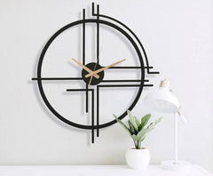 Oversized Simple Geometric Wall Clock Modern Home