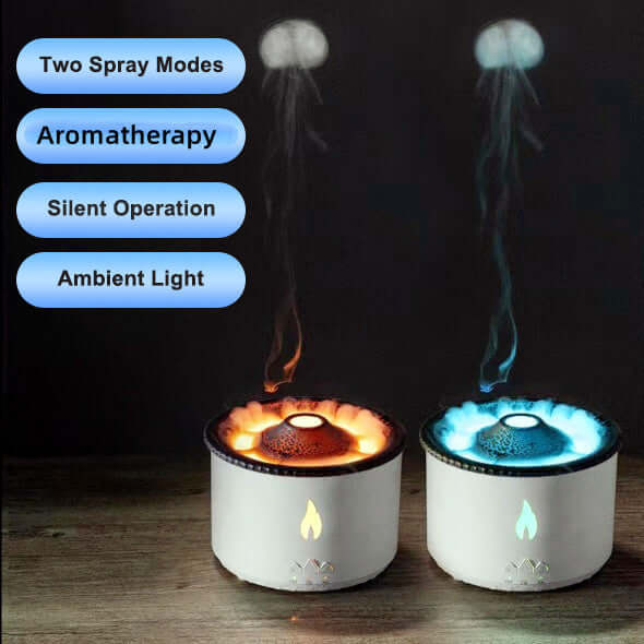 Creative Volcano Aromatherapy Humidifier - Soothing Mist & LED Light