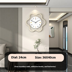 Cream Wind Clock High Sense Wall Home Background Decoration Pocket Watch