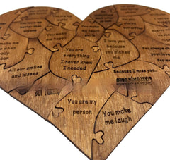 Neu Valentinstag Holz Liebe Puzzle Gründe, Warum Ich Dich Liebe