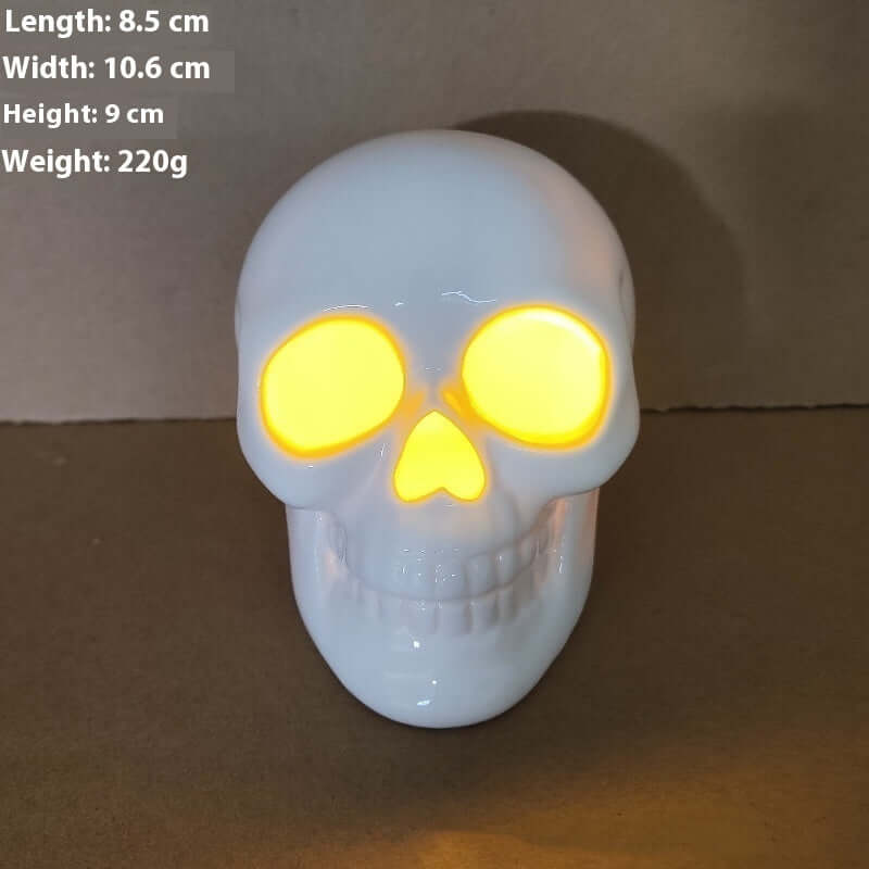 Halloween Kürbis Lampe Keramik Leuchtende Schädel Dekoration