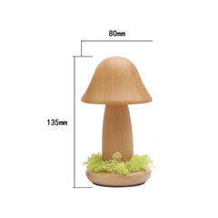 Lampe LED en forme de champignon torsadé, lumière chaude tactile, tête de lit pour chambre à coucher, en bois de hêtre, USB, lampes d'ambiance décoratives, décoration de la maison