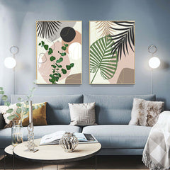 Tropical Plant Leaf Wall Art Canvas Painting