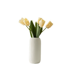 Vertical Pattern Ceramic Vase Ins High-grade Appearance