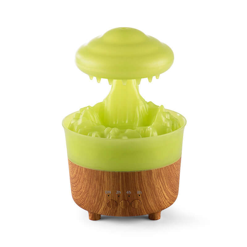 Humidificateur veilleuse nuage de pluie 2023, avec son de goutte d'eau de pluie et lumière LED 7 couleurs, diffuseur d'huile essentielle, aromathérapie