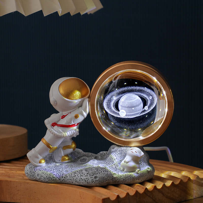 Petite lampe de nuit astronaute sculpture intérieure 3D