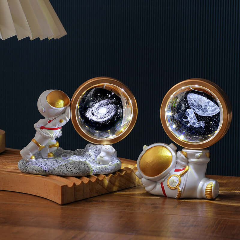 Petite lampe de nuit astronaute sculpture intérieure 3D