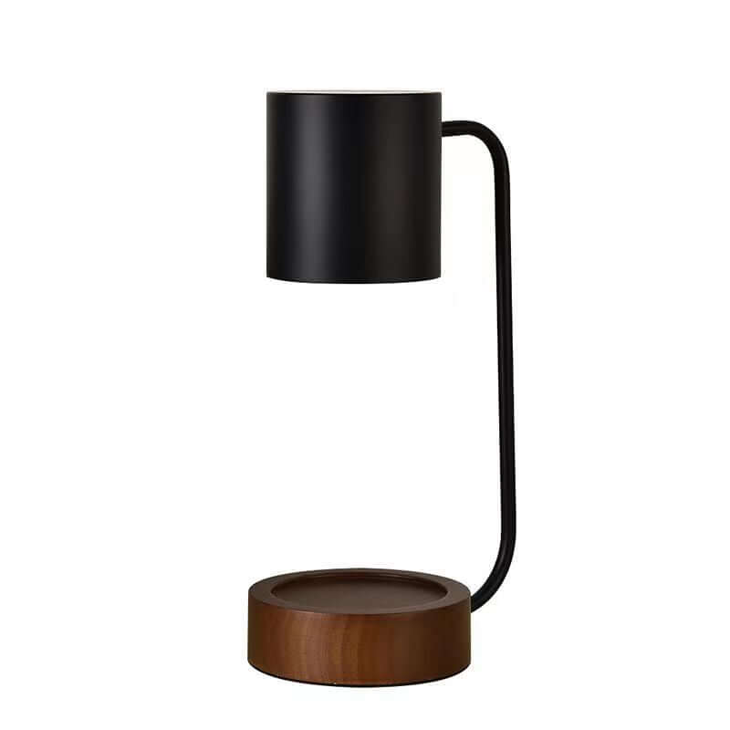 Lampe d'aromathérapie de chambre à coucher, lampe de table à bougie sans fumée