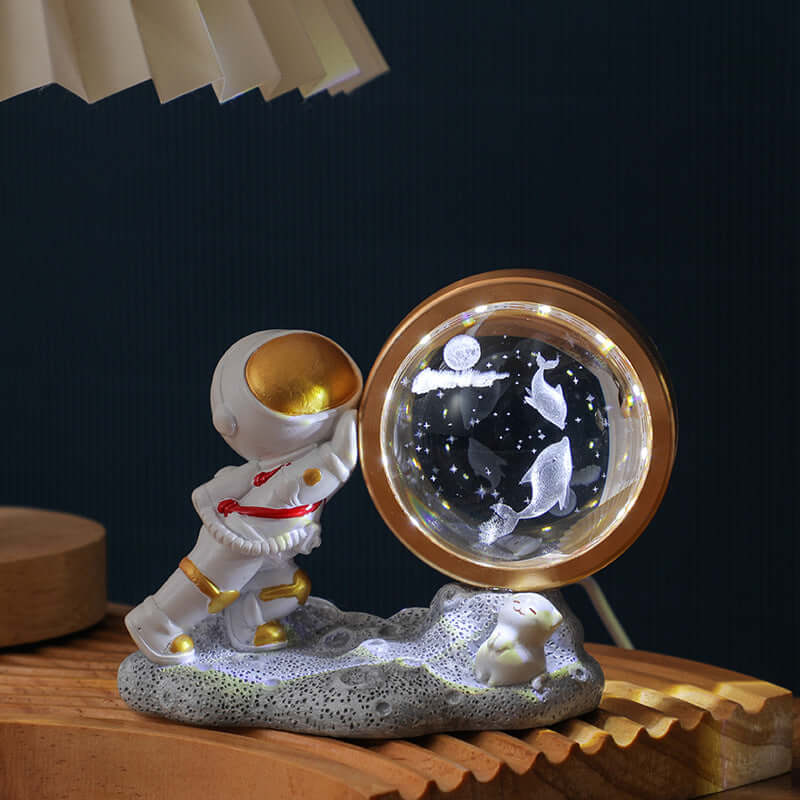 Petite lampe de nuit astronaute sculpture intérieure 3D