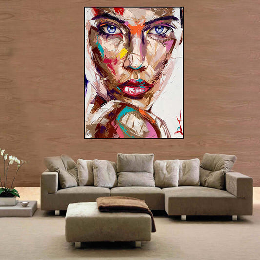 One Color Watercolor Geometric Women's Classic Beauty Decorative Painting