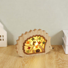 Wood Carving Luminous Home Decoration