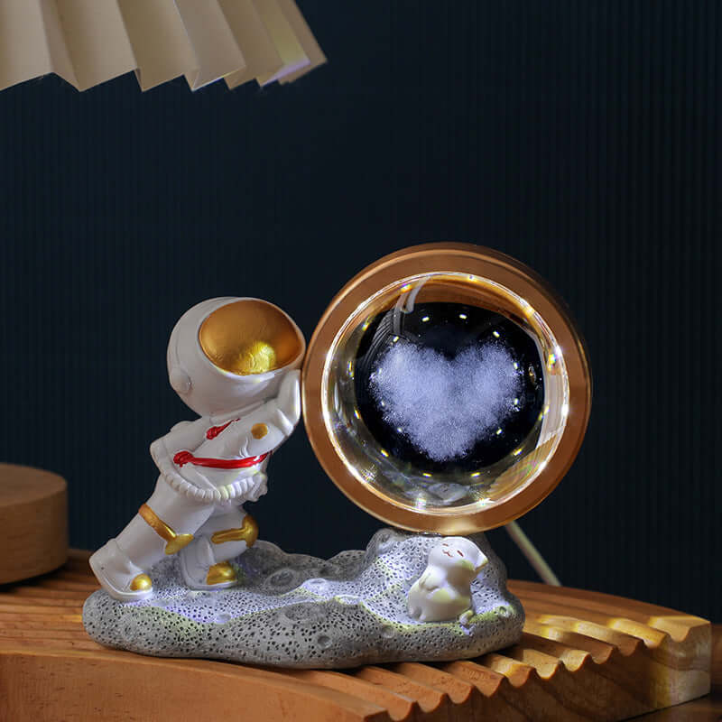 Petite lampe de nuit astronaute sculpture intérieure 3D