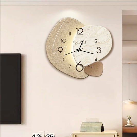 Horloge de décoration simple et moderne de luxe abordable pour salon