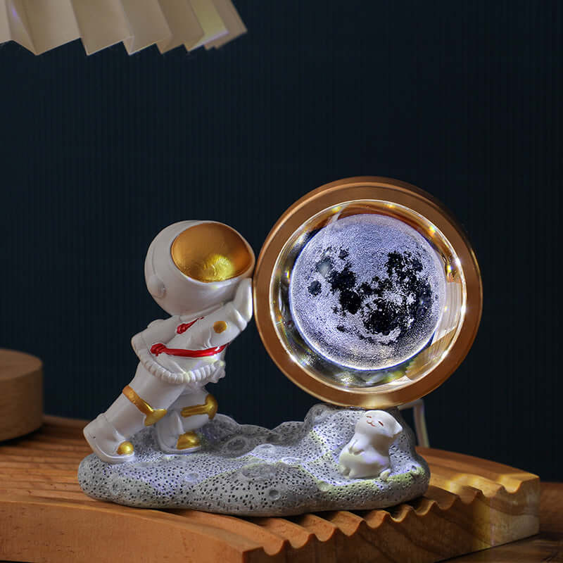 Petite lampe de nuit astronaute sculpture intérieure 3D