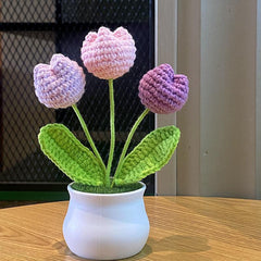 Finished Hand-woven Linglan Potted Plants