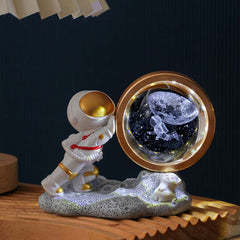 Petite lampe de nuit astronaute sculpture intérieure 3D