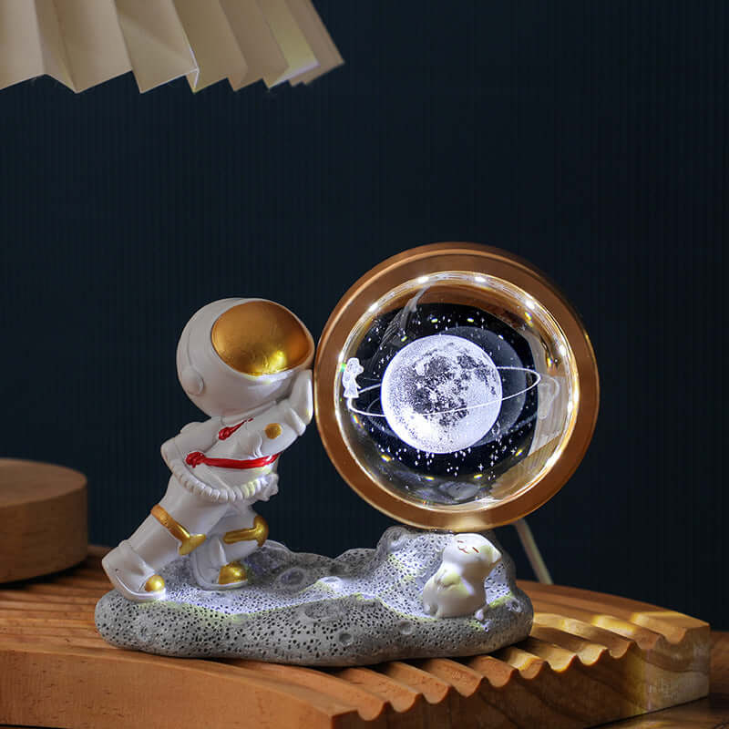 Petite lampe de nuit astronaute sculpture intérieure 3D