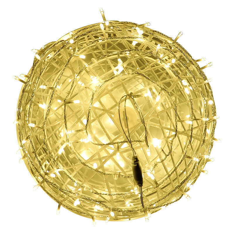 Guirlande lumineuse LED imperméable pour boule de vigne, guirlande lumineuse décorative pour vacances de noël