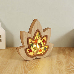 Wood Carving Luminous Home Decoration