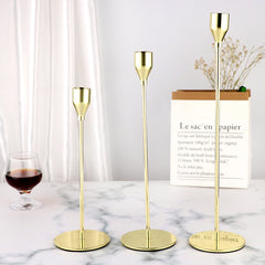 Simple Iron Living Room Decorative Wine Glass Candlestick